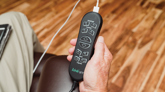 Image of lift chair USB remote.